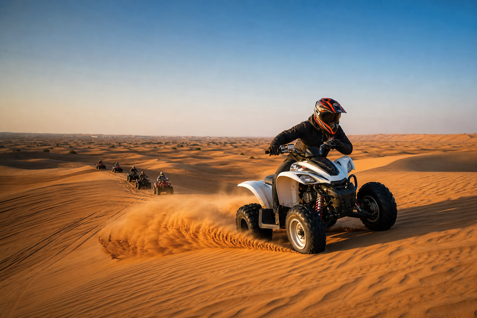A travel journal preview image about timing outdoor experiences in Dubai.